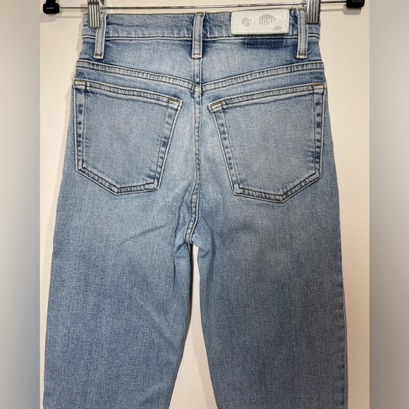 RE/DONE Jeans Women’s Size 24 70s Straight-Leg Jeans in Mid 90s Wash - Picture 11 of 14